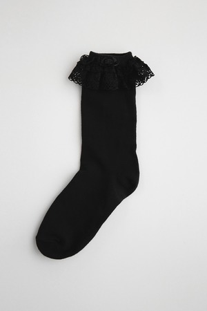 [JOLIE LAIDE] Frilled socks (Black) 正規品 韓国ブランド 韓国通販 韓国代行 韓国ファッション jolielaide Vintage Lover Club 日本 店舗