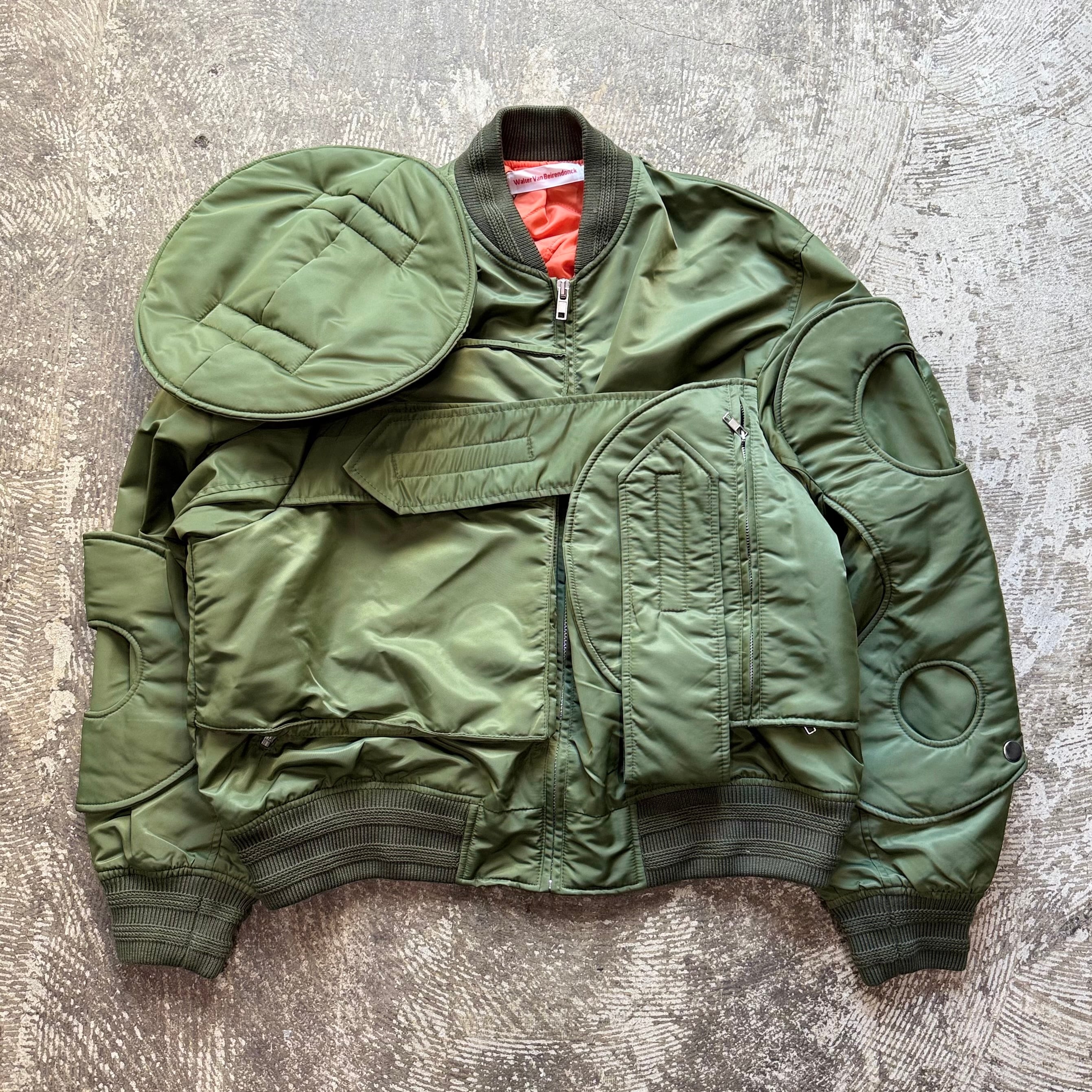 Walter Van Beirendonck 2017AW Padded Armor Bomber Jacket Size 50