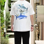 90's Guy Harvey shark print tee