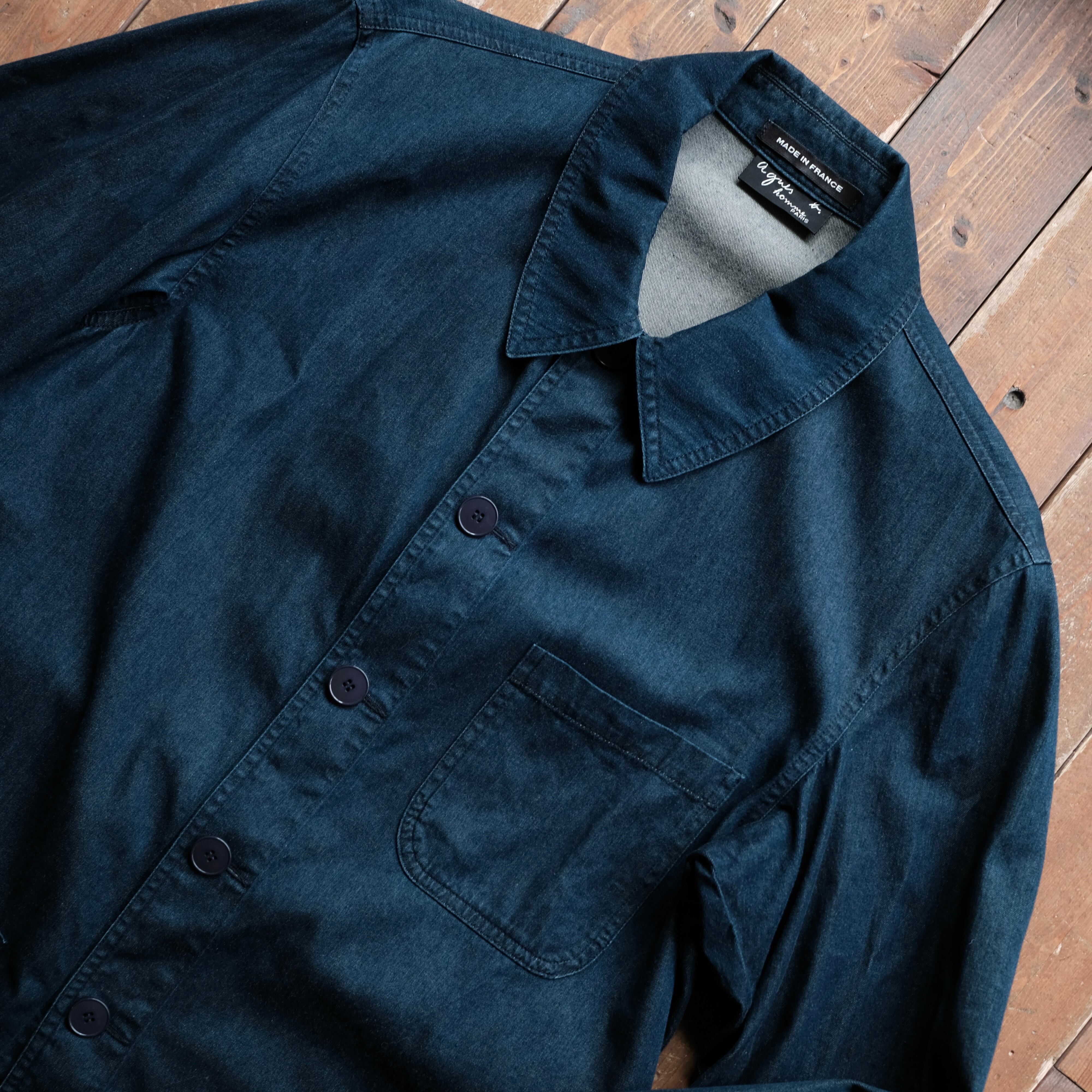 agnes b. homme MADE IN FRANCE DENIM WORK JACKET | safarionline