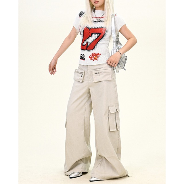 full length simple cargo pants　フルレングスシンプルカーゴパンツ　J0912