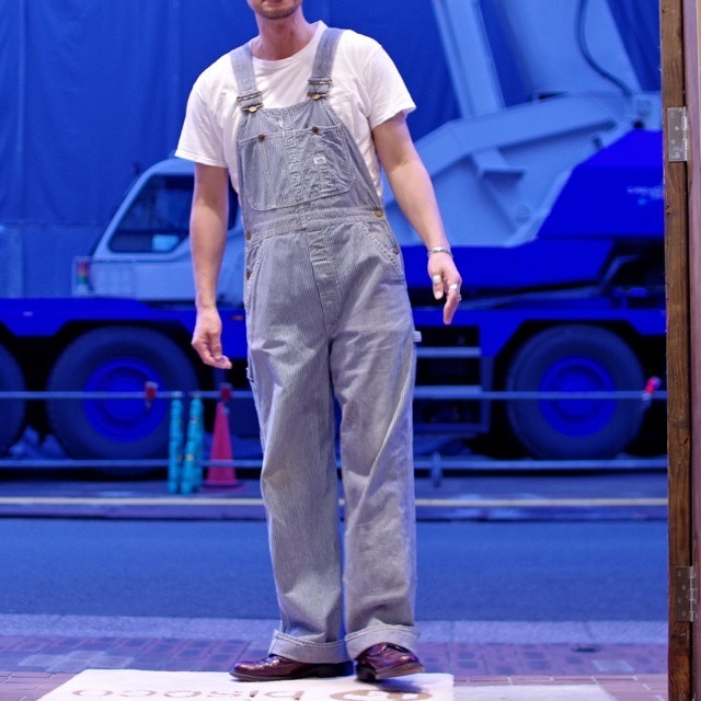 1960s Lee 98-SB Hickory Stripe Overall / ヴィンテージ リー 