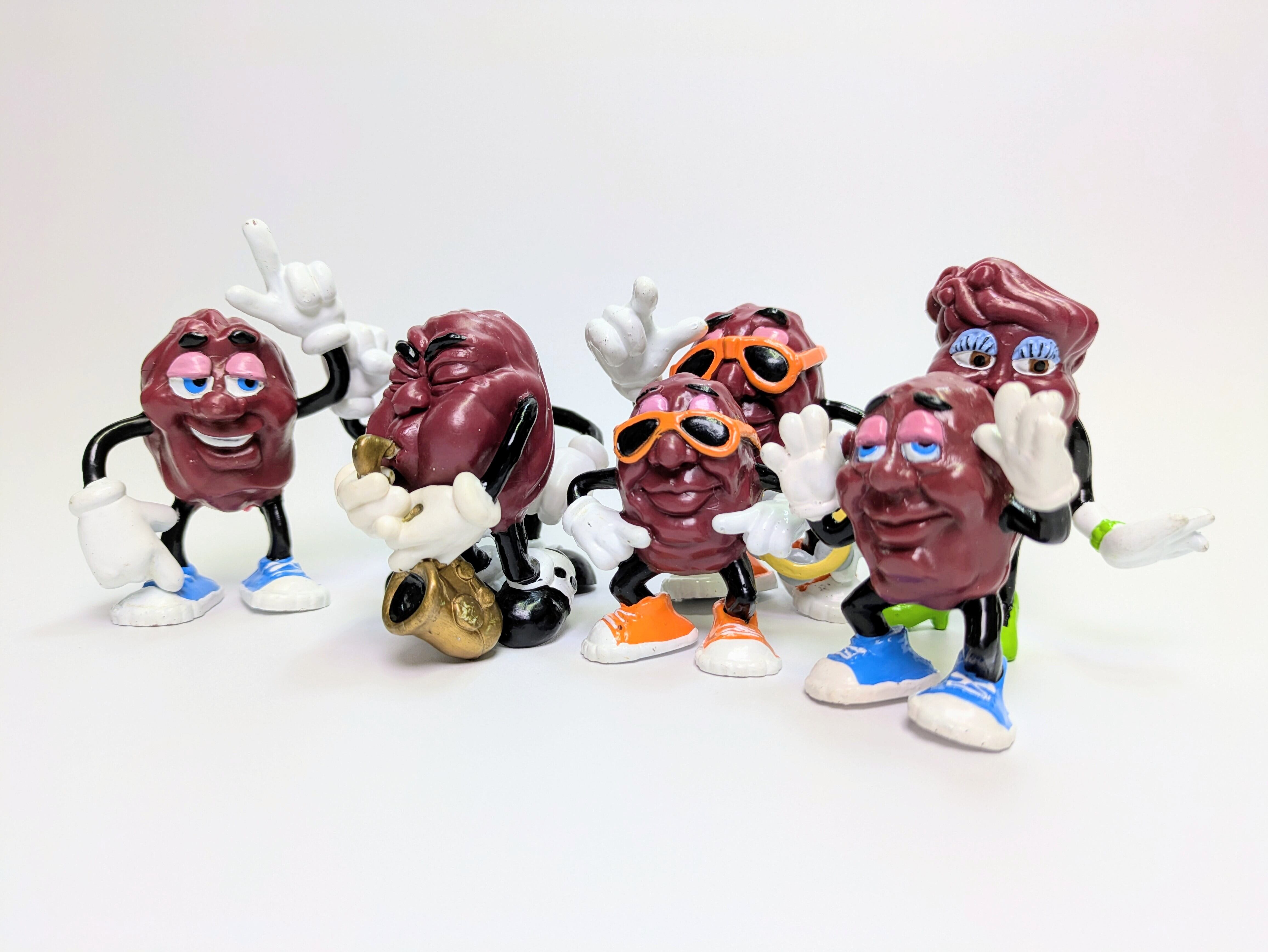 ☆VINTAGE☆【California Raisins(カリフォルニアレーズン)】1987 Hardee's ミールトイ PVC2体SET 〚アメリカン雑貨 アメトイ〛