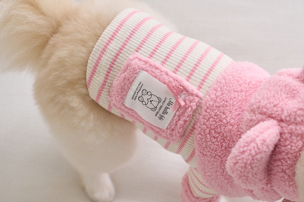 即納 【mabellefifi】ポグルフードケープ pink