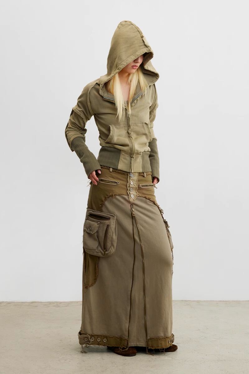 CONP 23AW Vintage Cargo Skirt | ziyangchen 