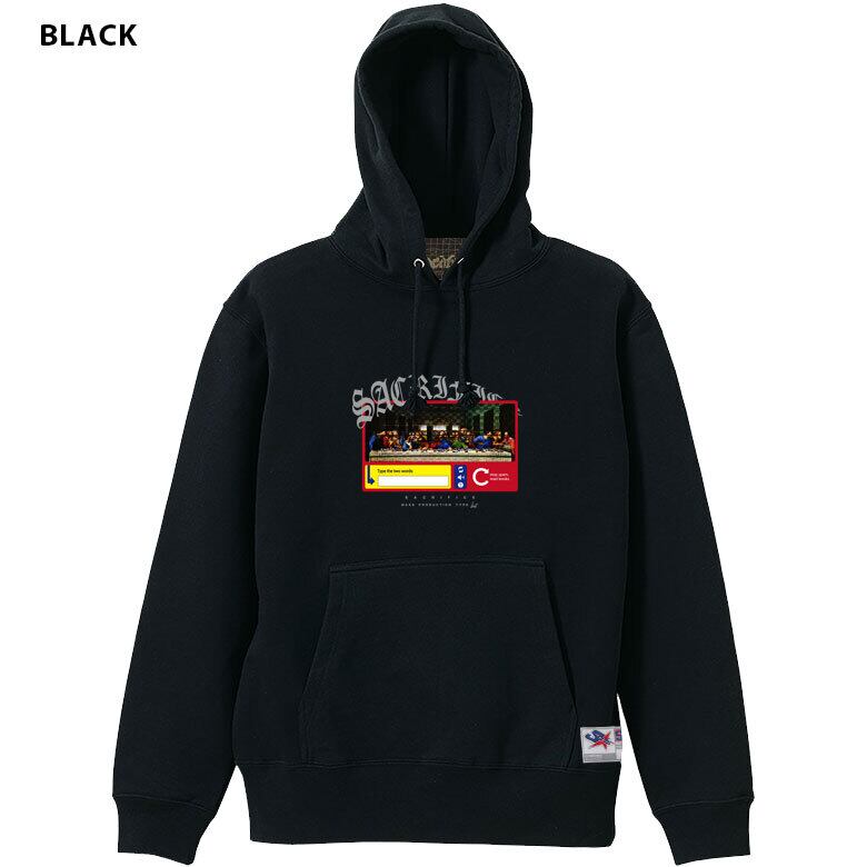 ブラックアイパッチ フード付きスウェット　XL ブラックアイパッチ フード付きスウェットXL