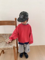 韓国子供服 / 26Autumn / cantuccistudio / ピグスウェットＴシャツ / 秋服 *XS~JS*