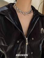 BROKEN irregular metal necklace