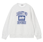 carhartt 1989 Winners Sweat - Ash Heather, Heavy stone wash 1989ウィナーズスウェット