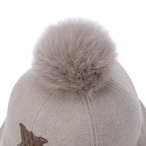 (W) WOOL DOUBLE BUCKET HAT [サイズ: F(AGDWWCP41BEF)] [カラー: BEIGE]