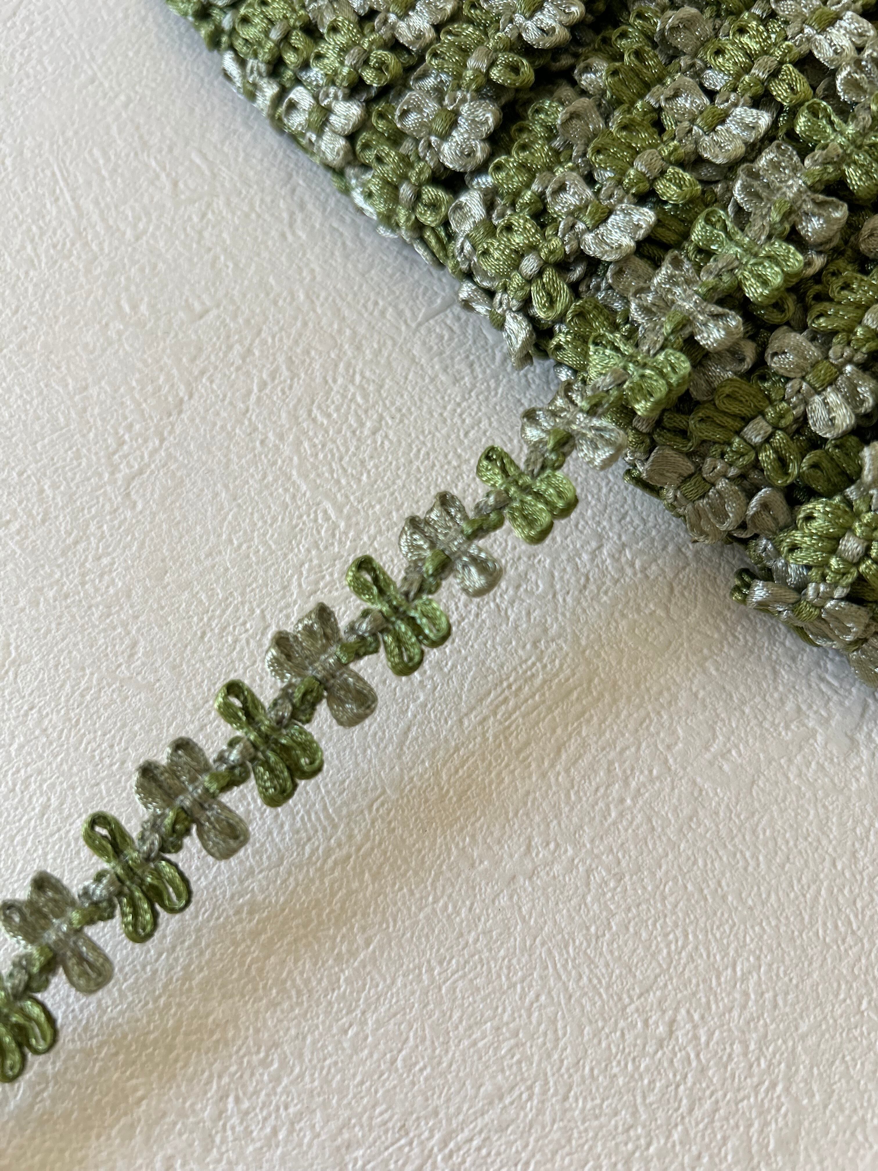 輸入デザインブレード グリーン 13mm 100cm /カット カルトナージュ デコレーション材