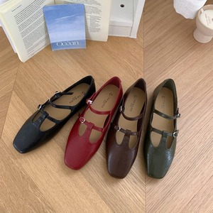 square toe double strap shoes m-0015