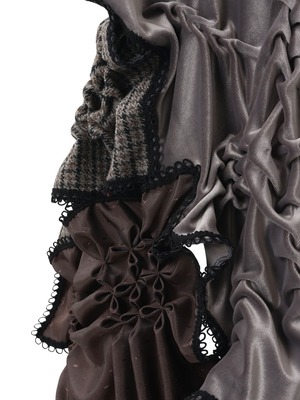 【26AW | WOMEN】Create Clair クリエイトクレイル / スカート / Patch smocking skirt　15C21-317