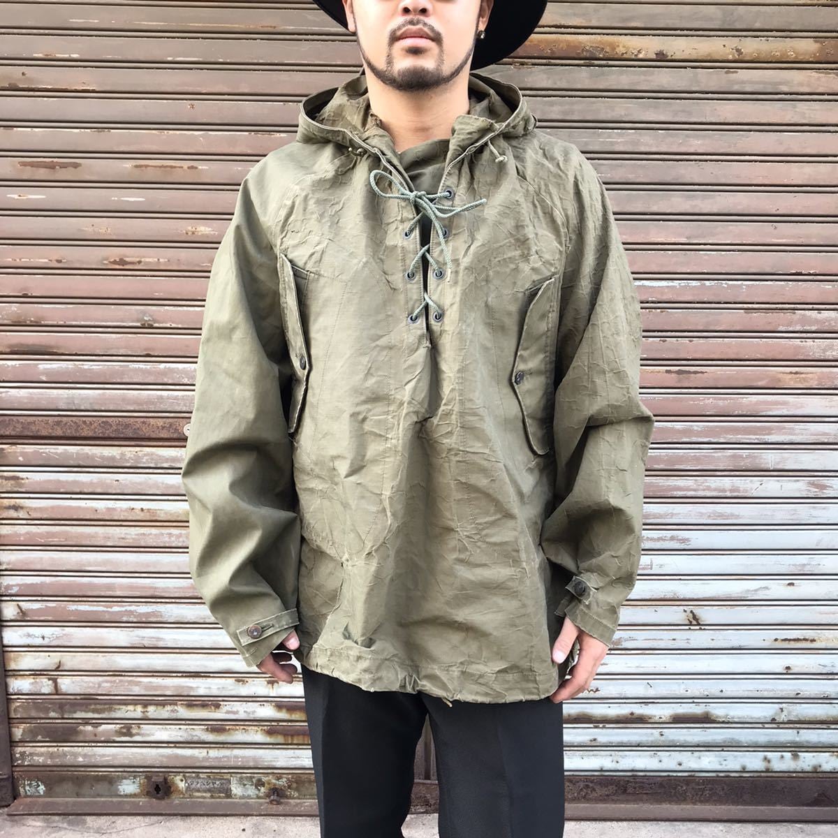 60's 米軍 デッキレインパーカ 名作60s us navy デッキパーカー