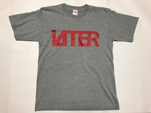 リミテッドエディションLAITER LOGO Tシャツ　グレー×赤