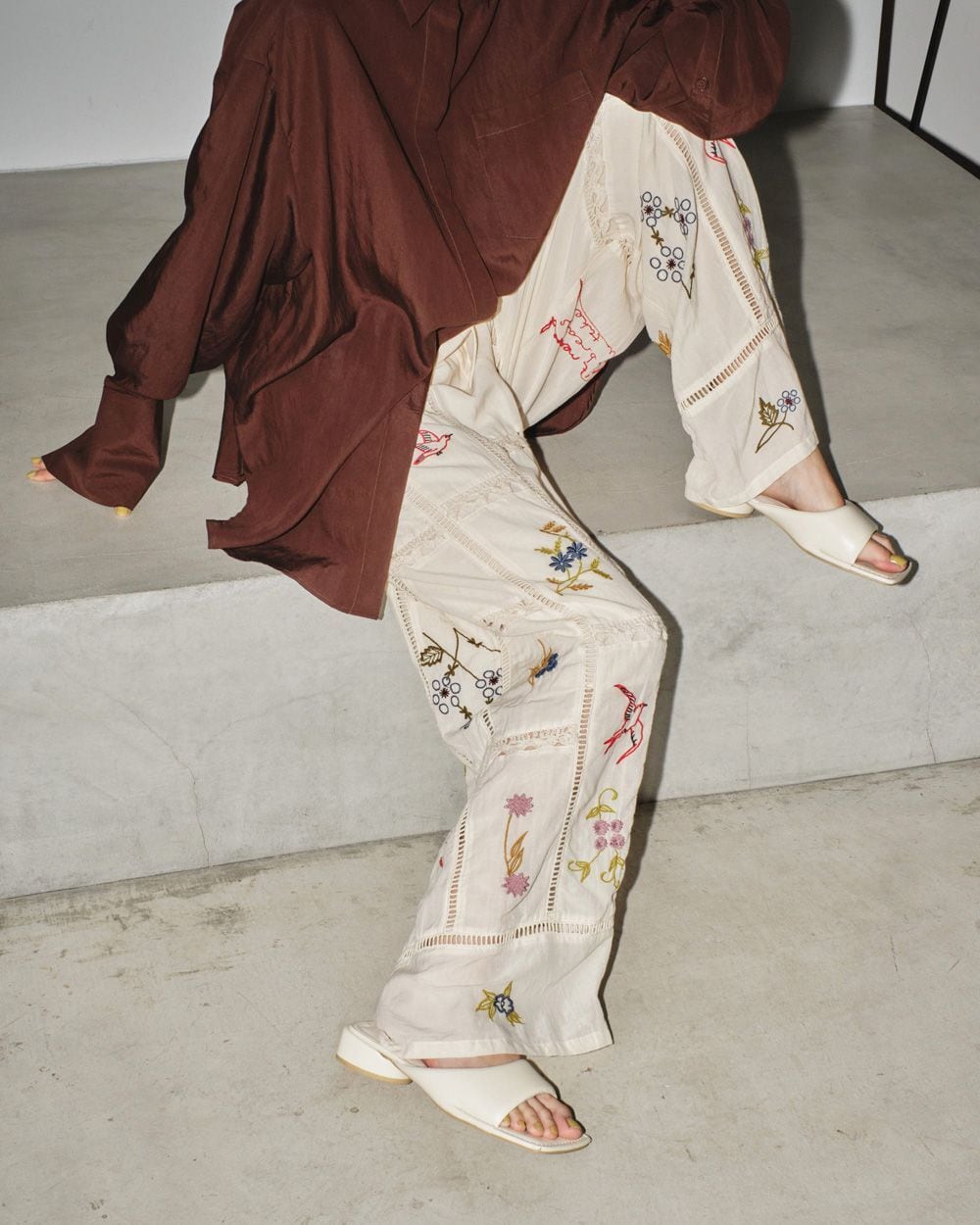TODAYFUL Embroidery Patchwork Trousers エンブロイダリー TODAYFUL Embroidery Patchwork Trousers エンブロイダリー