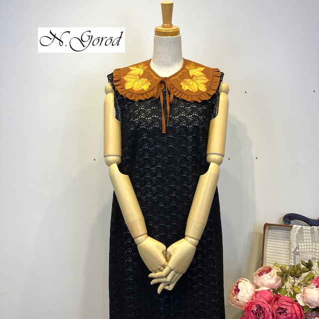 『N.Gorod』の付け衿　No.2402-001-A-C-kaede-0014