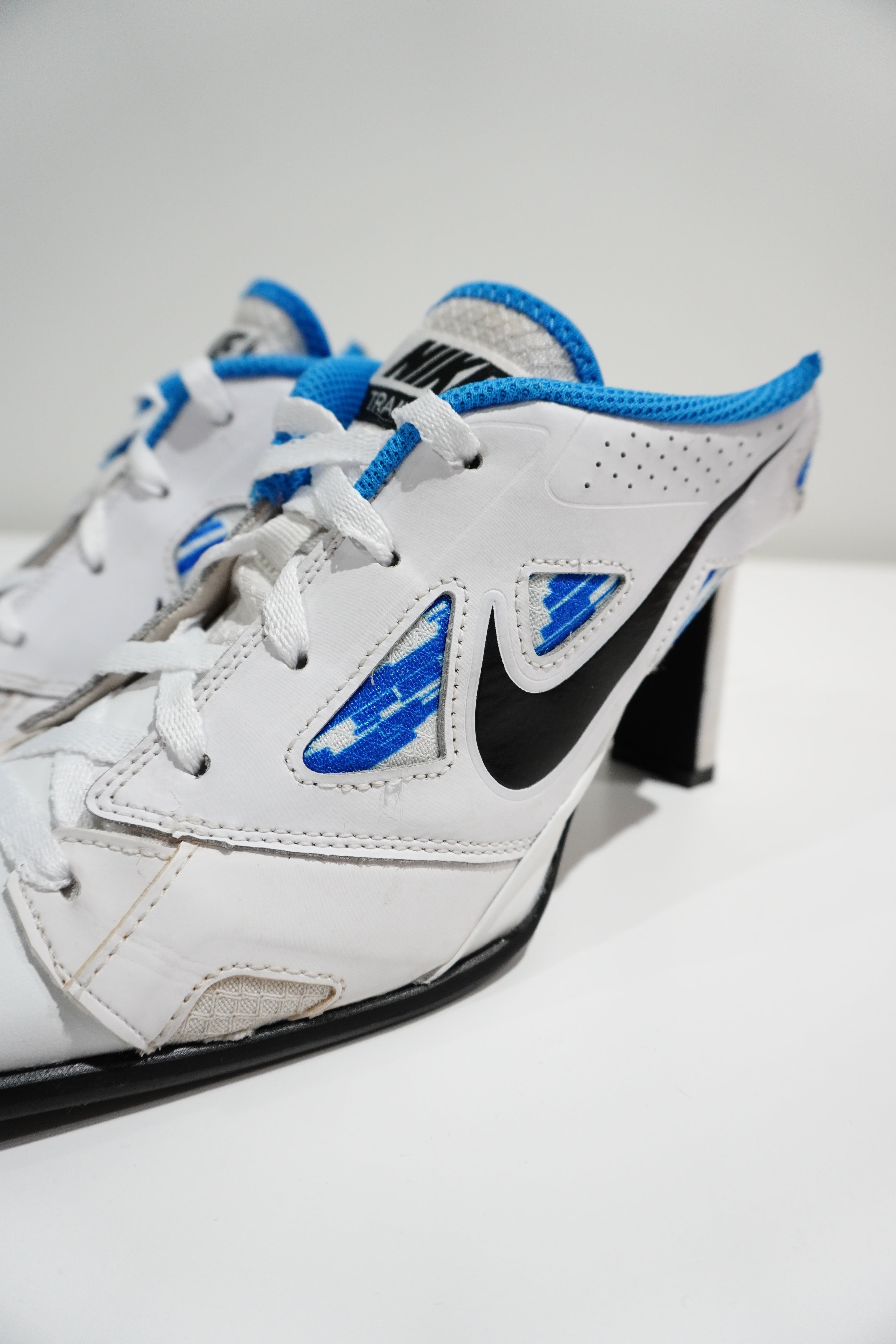 ANCUTA SARCA / D04 SQUARE TOES HIGH HEEL MULES -NIKE UPPER- | POETRY