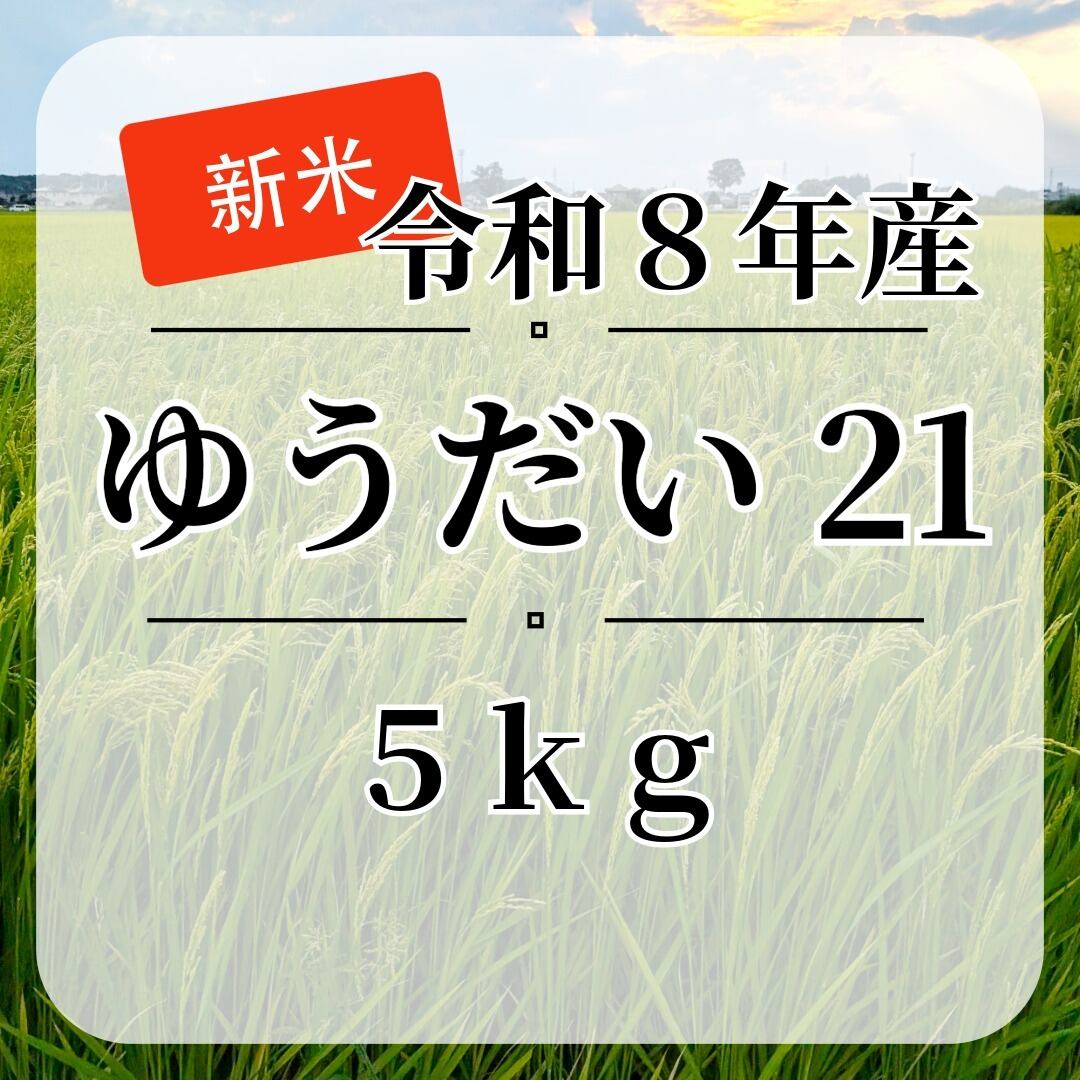 新米『ゆうだい21』【白米・無洗米】5kg・送料無料