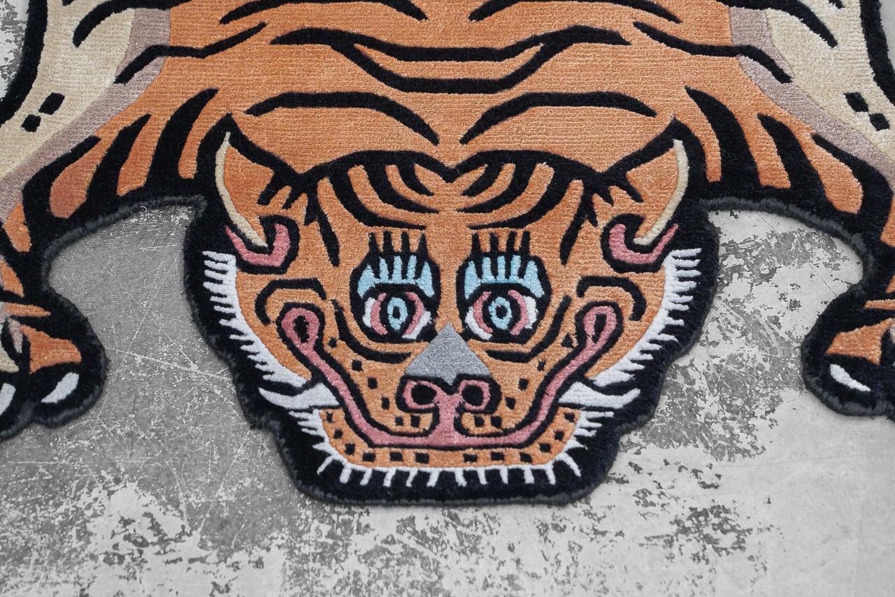 Tibetan Tiger Rug 《Sサイズ•シルク・オリジナル3・トラディショナル