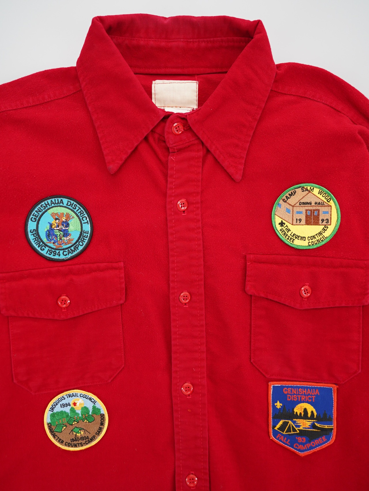 90s patched shirt