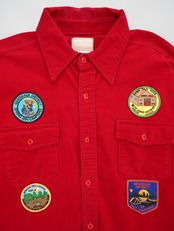 90s patched shirt