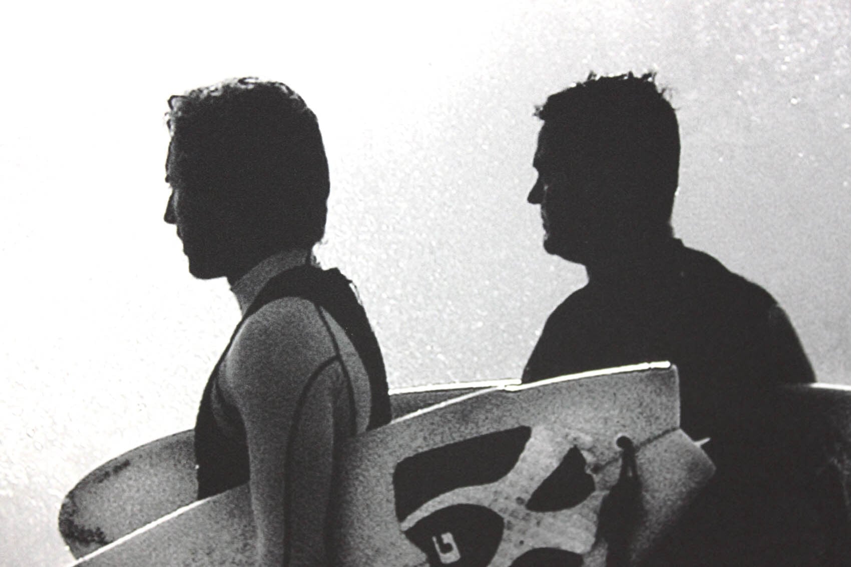 モノトーンアート ハロルド シルバーマン「サーファー」額縁 フック付き インテリアポスター