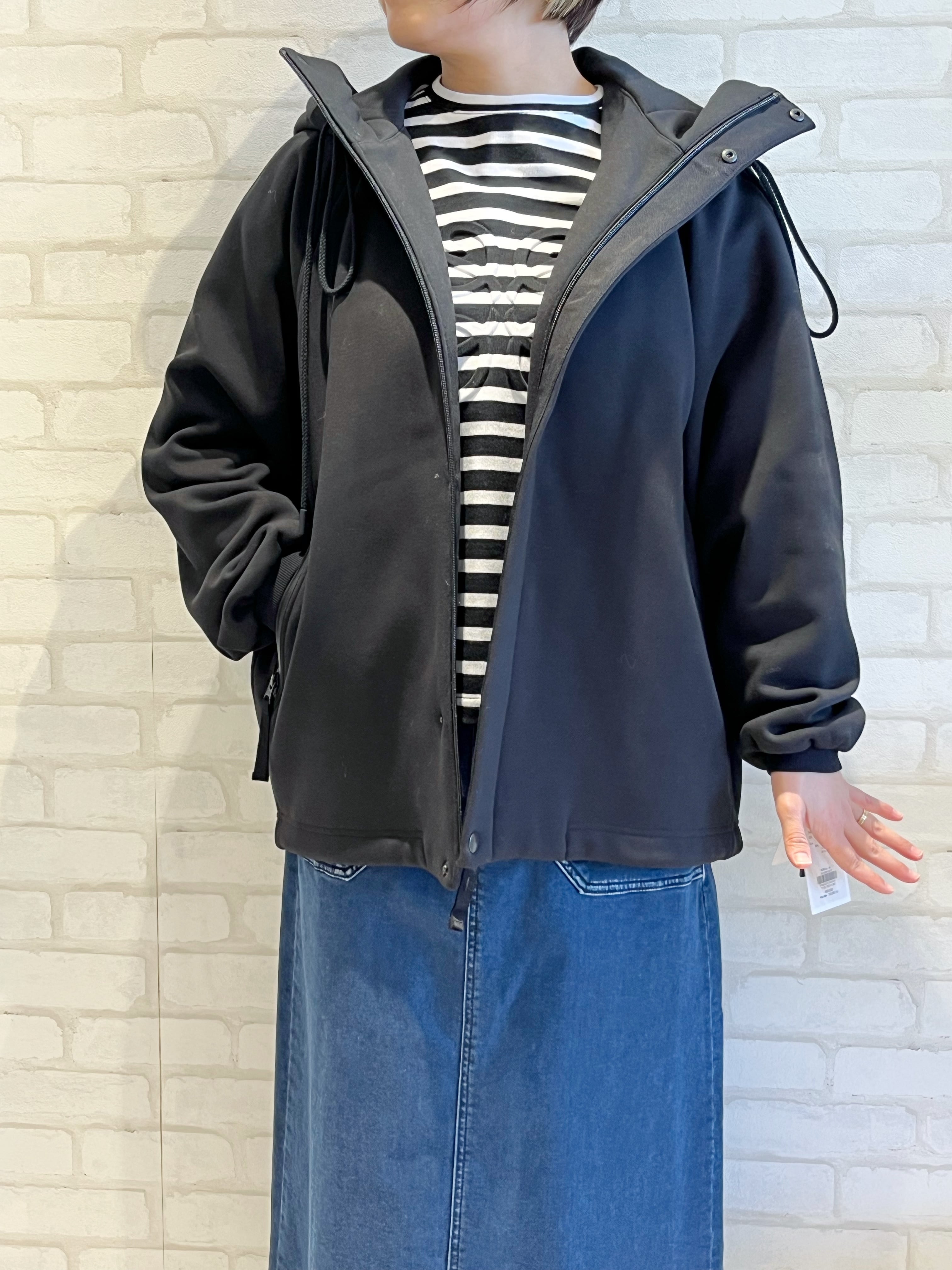 PASSIONE/546423/ボンバーヒート素材アウター(ブラック)