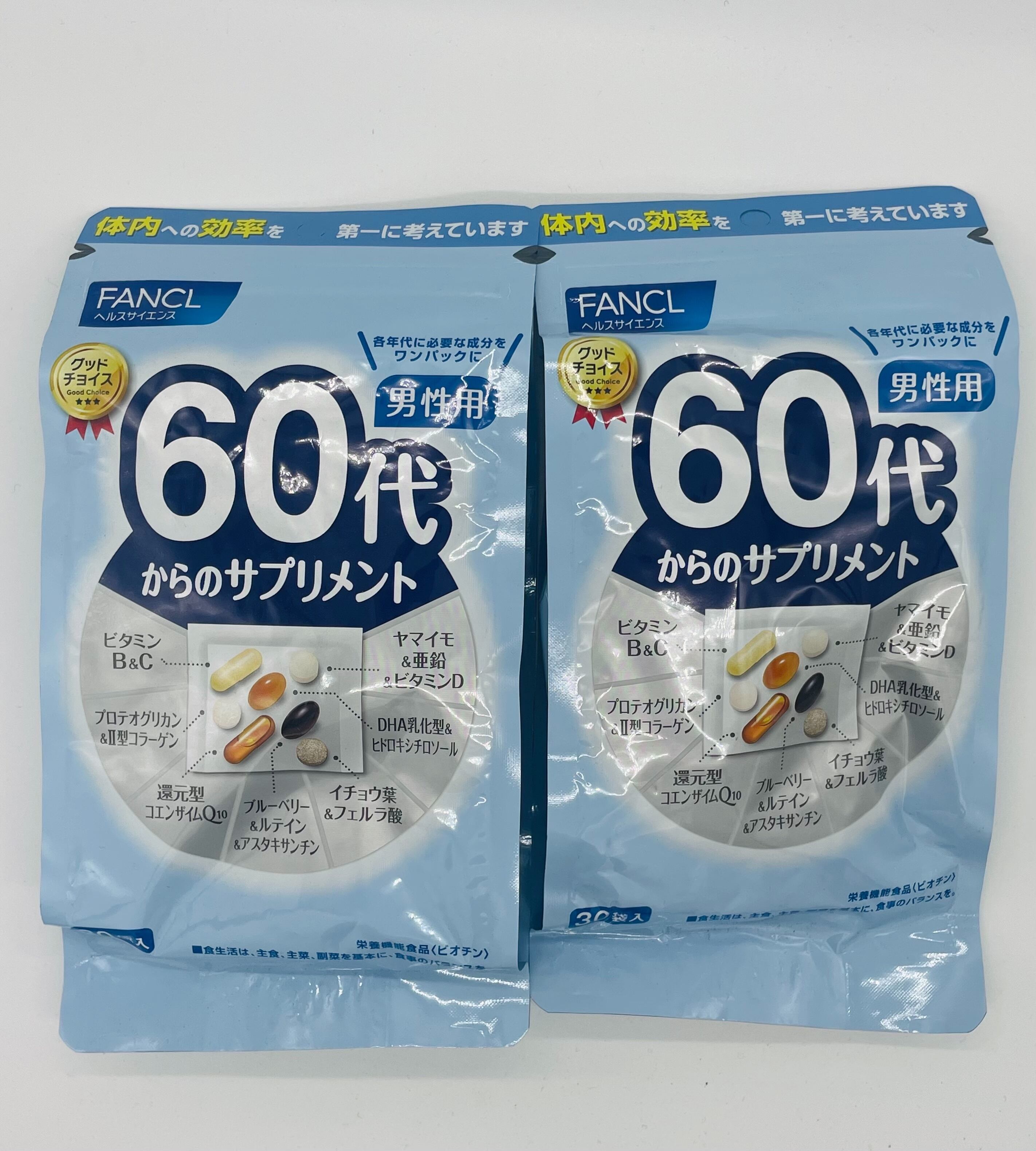 #300送料無料FANCLファンケル60代からのサプリメント 男性用 栄養機能食品 30日分×2
