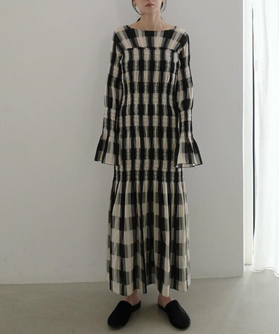 オフショルダーフレアスリーブワンピース【w-30357】