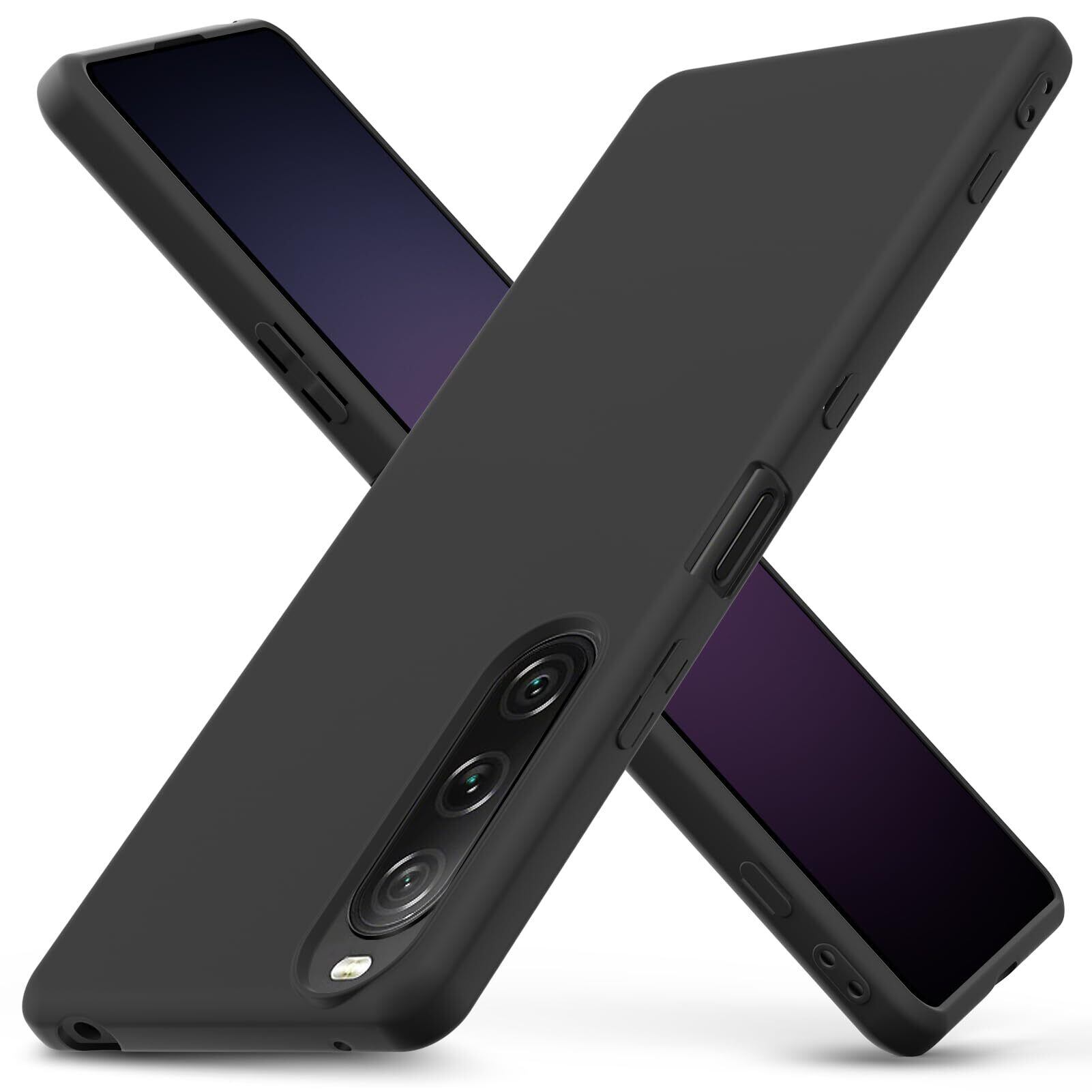 【新着特価】Xperia 1 IV ケース シリコン 耐衝撃 柔軟性 カバー SO-51C | SOG06対応 ケース 薄型 TPU 軽量 米軍MIL規格 手触り良い 落下防止 滑り止め レンズ保護 指紋防止 ワイヤレス充電対応 擦り傷防止 黒 D635-xp 1iv-01