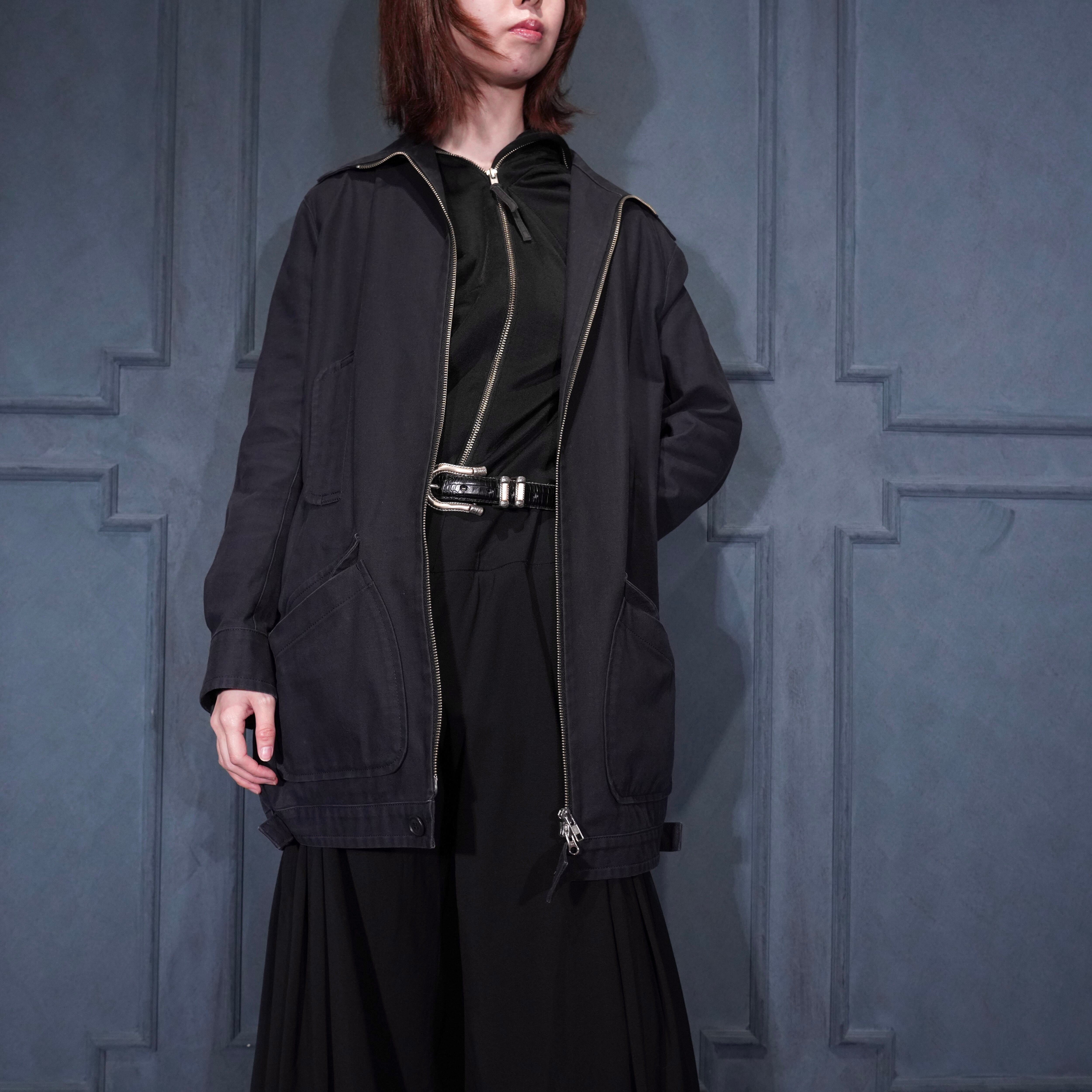 メンズ Yohji Yamamoto pour homme ミリタリー ハーフコート