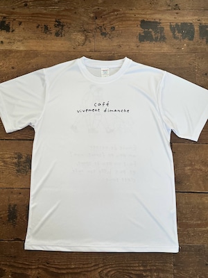 【完全受注生産】cafe vivement dimanche × さもゆりこ / メッシュドライ 半袖 イラスト Tシャツ