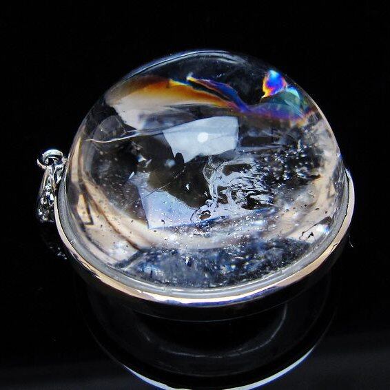 アイリスクォーツ 水晶 ペンダント 虹入り 一点物  おまかせ便 112-12449