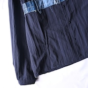 KUON / Indigo Nylon Coaches Jacket-Boro-