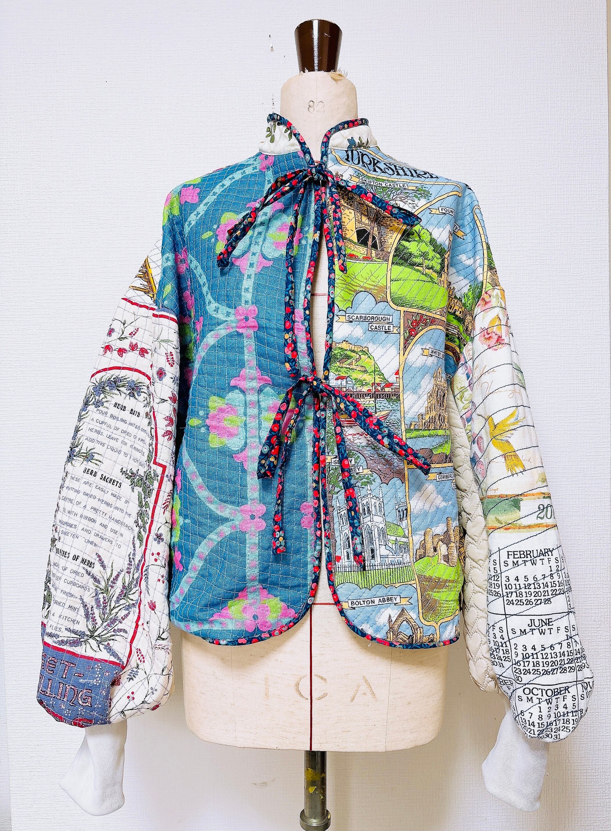 Vintage tapestry quilted jacket