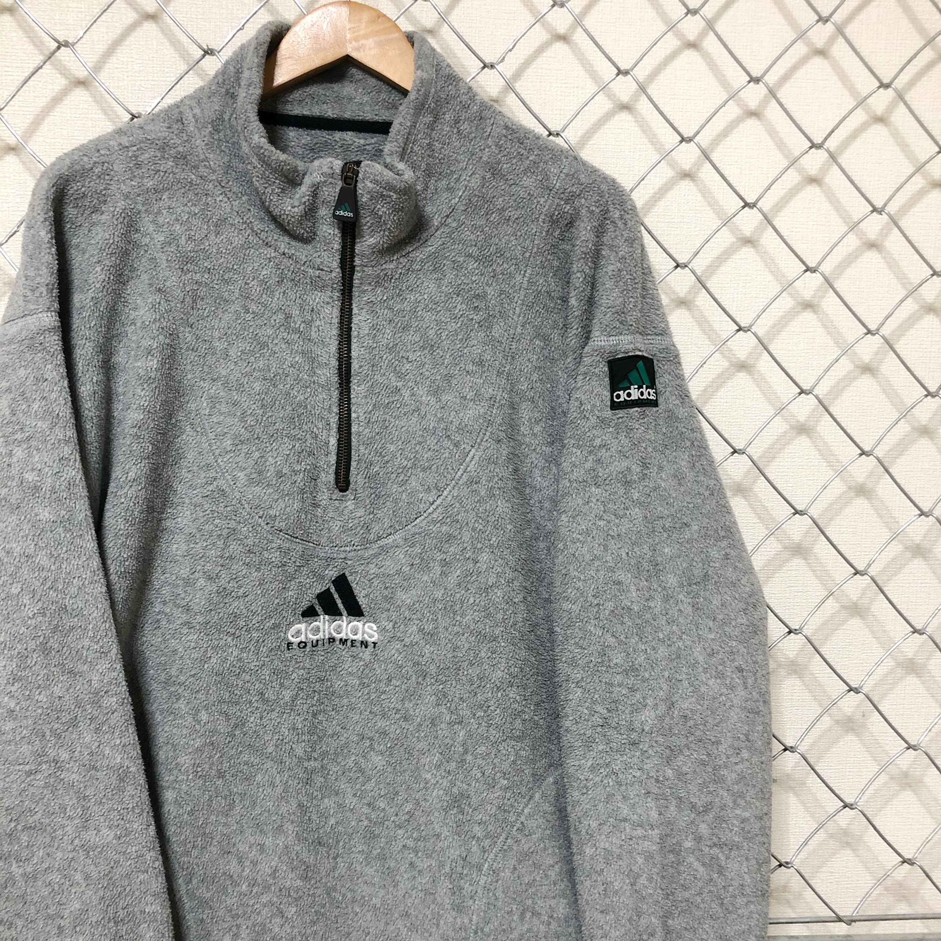 希少 90s adidas リバーシブル オーバーサイズ フリース ナイロン