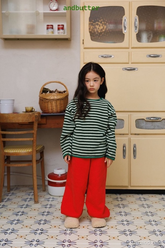 取寄:ANDBUTTER ソフトボーダーTシャツ※送料無料