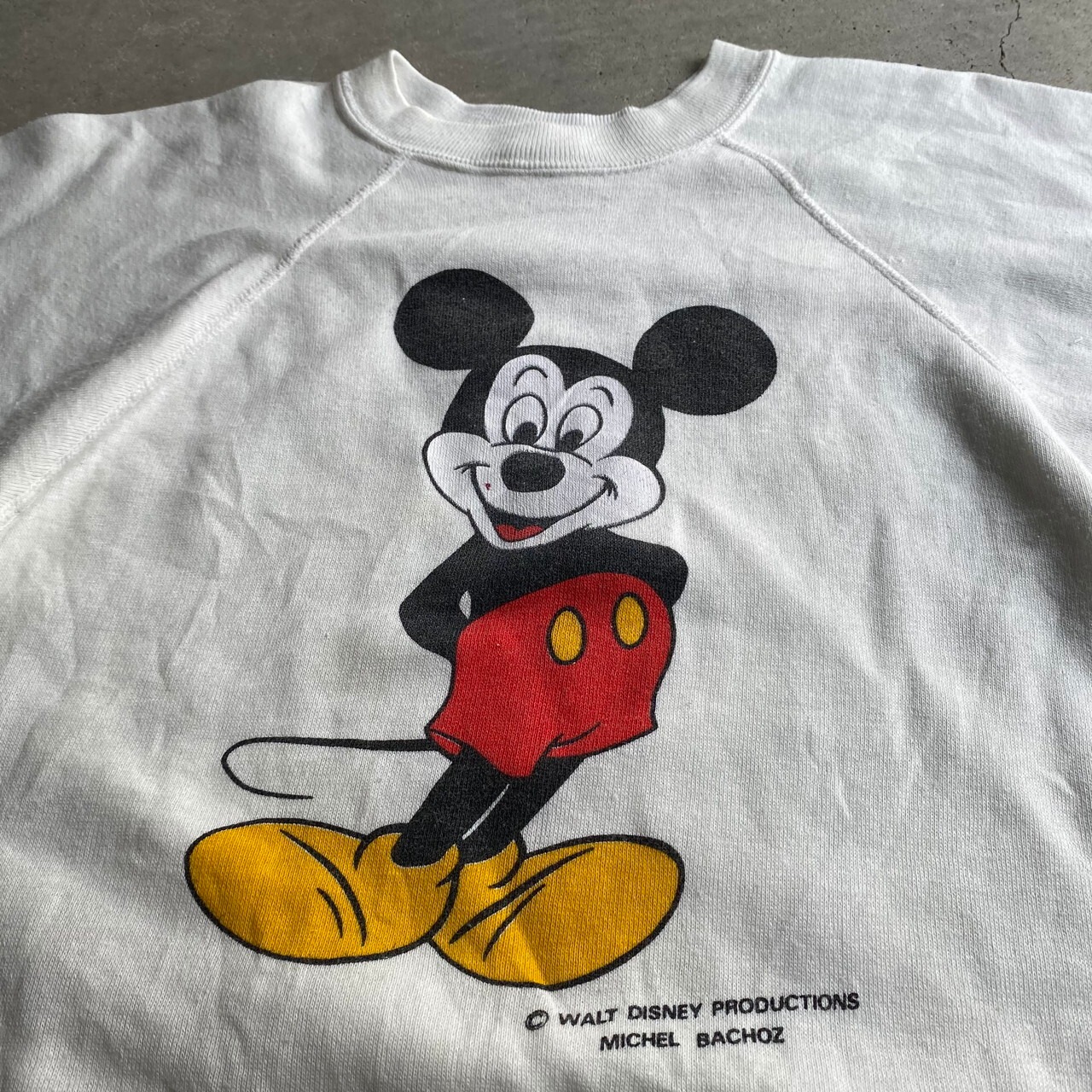 80年代 USA製 ビンテージ ディズニー ミッキーマウス キャラクター両面  