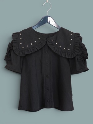 "inviolable" black blouse