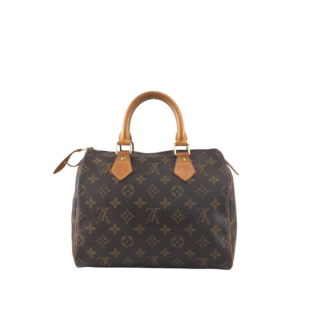LOUIS VUITTON ルイヴィトン モノグラム ハンドバッグ ブラウン PVC レザー スピーディ25 ミニボストン vintage ヴィンテージ オールド szn2aw