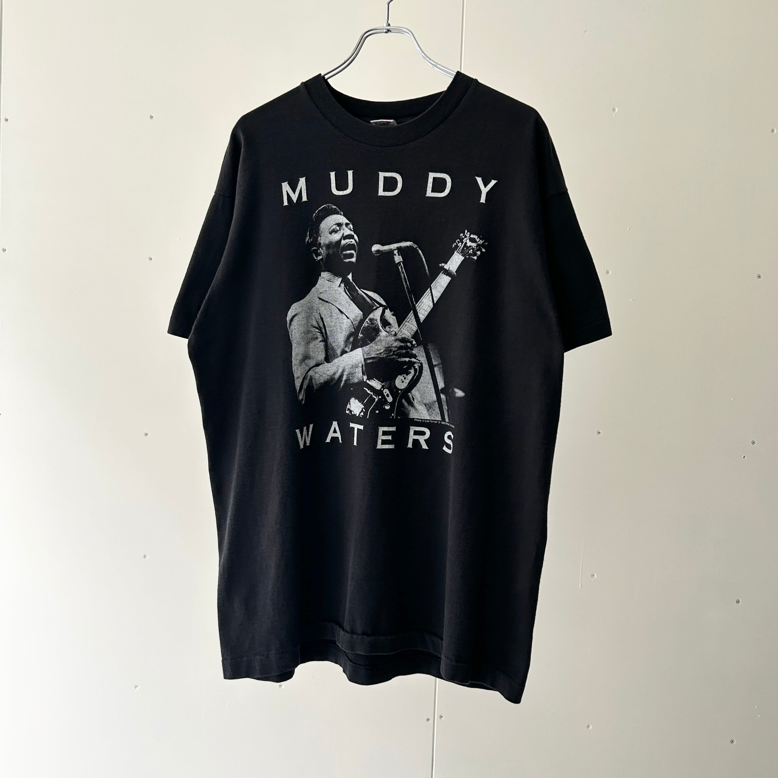 OLD S/S cotton muddy waters print T-shirt made in USA | sober