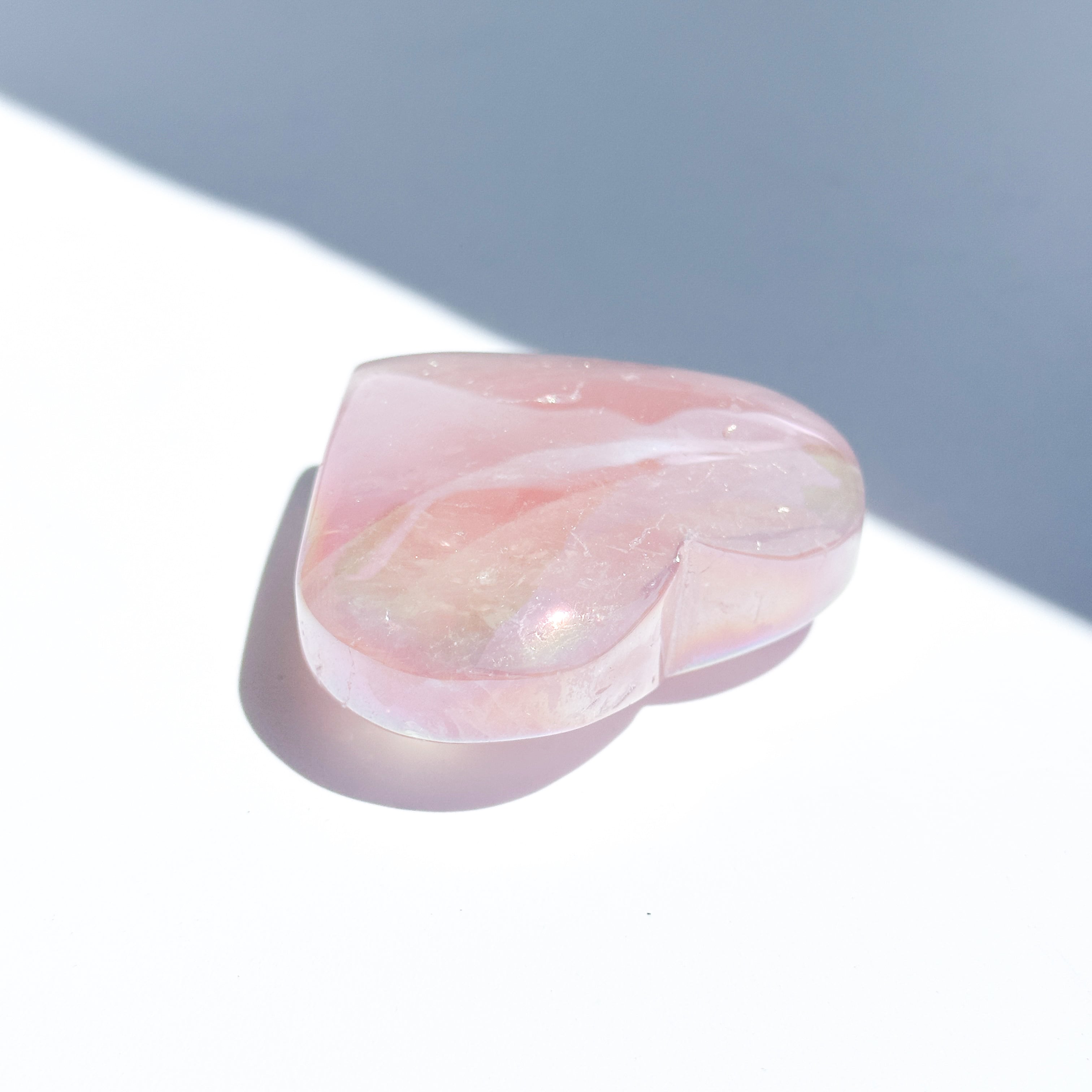 ♡エンジェルオーラローズクォーツ ハート86♡ Angel Aura Rose Quartz
