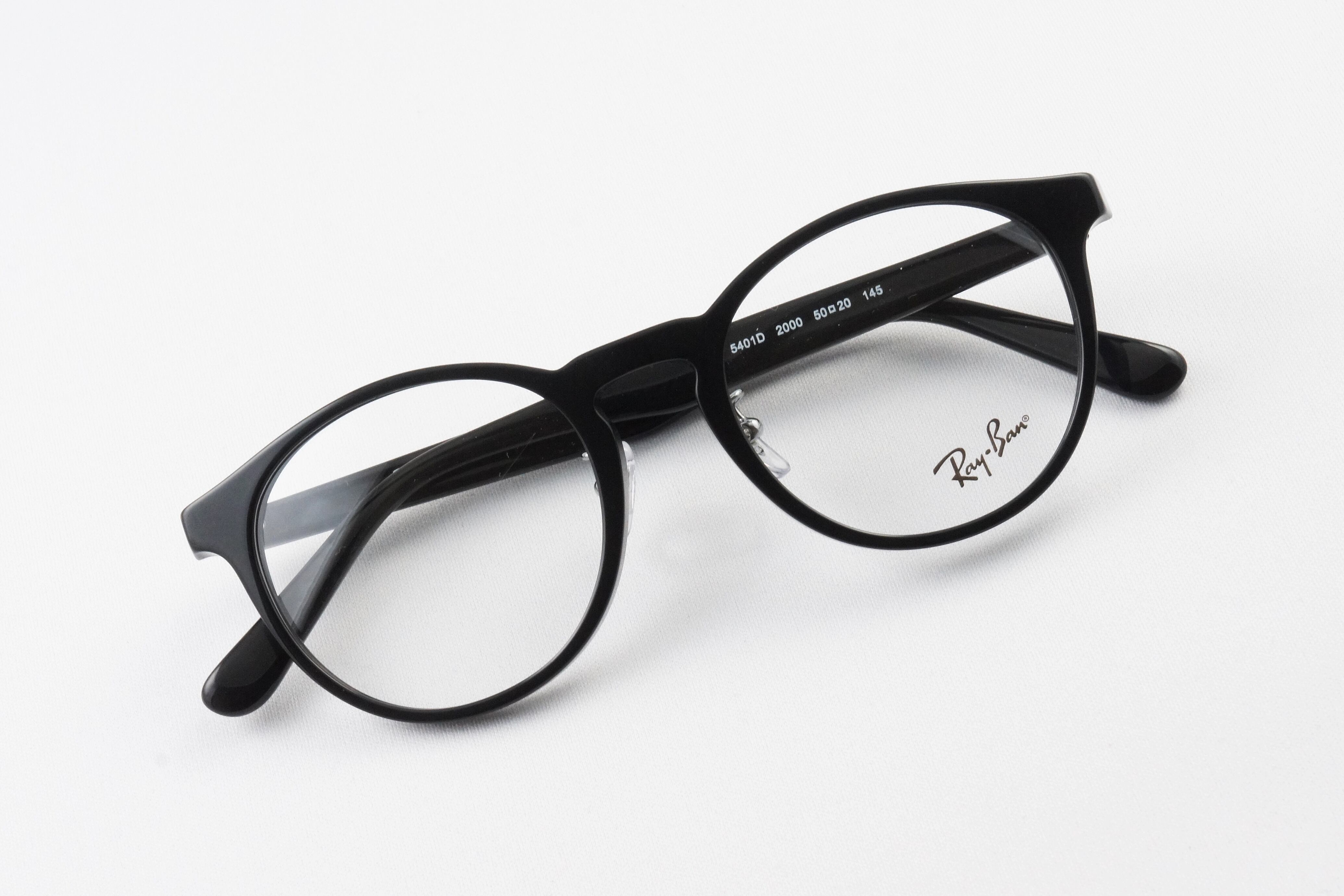 Ray-Ban メガネ RX5401D 2000 50サイズ 52サイズ ボストン 丸メガネ