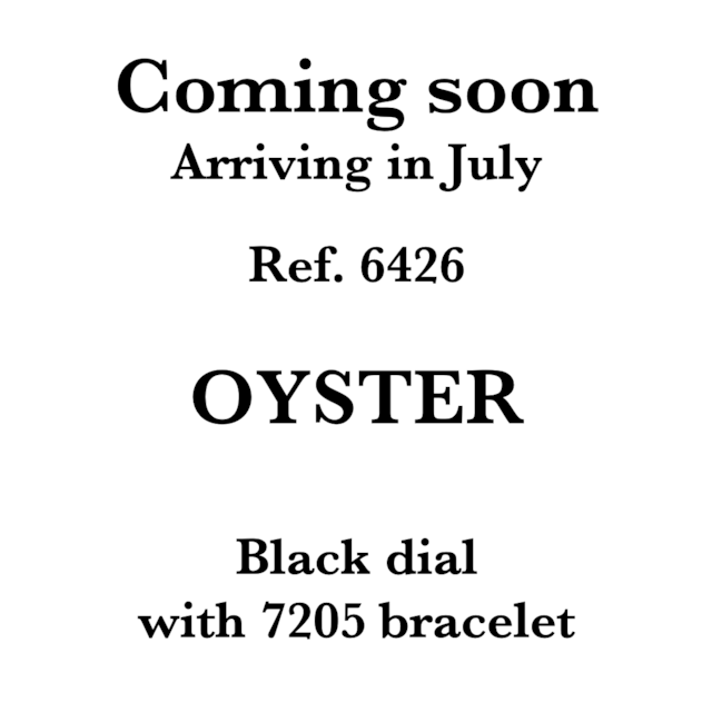 Rolex Oyster 6426 (29*****) Black matte Dial