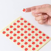 オキナ フルーツシール リンゴ PS1160 (48片×5枚入)×5セット AZPS1160