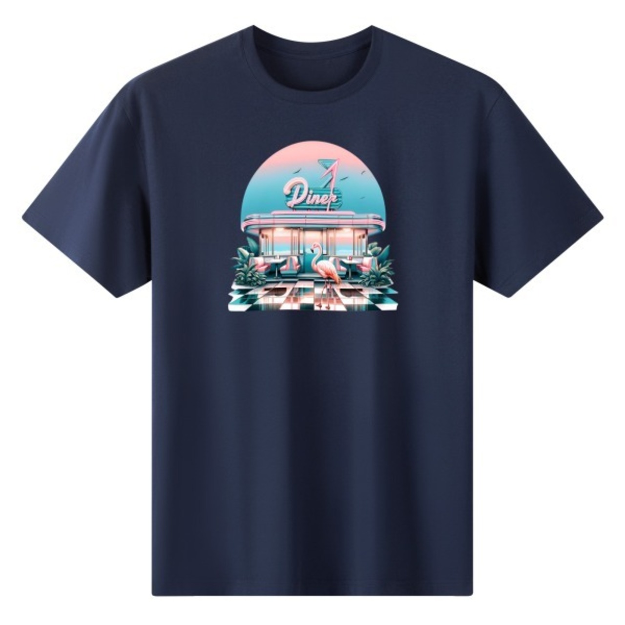 Women's Cotton Front & Back Printing T Shirt Retro 4610