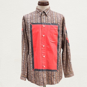 RE1012: SQUARE PRINT SHIRT