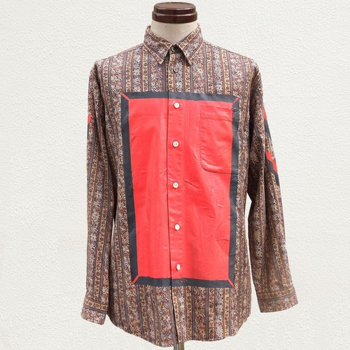 RE1012: SQUARE PRINT SHIRT