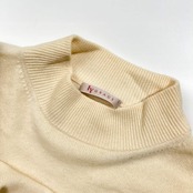 カシミヤ100% IY GRACE アイワイグレイス ニット セーター L/アイボリー レディース